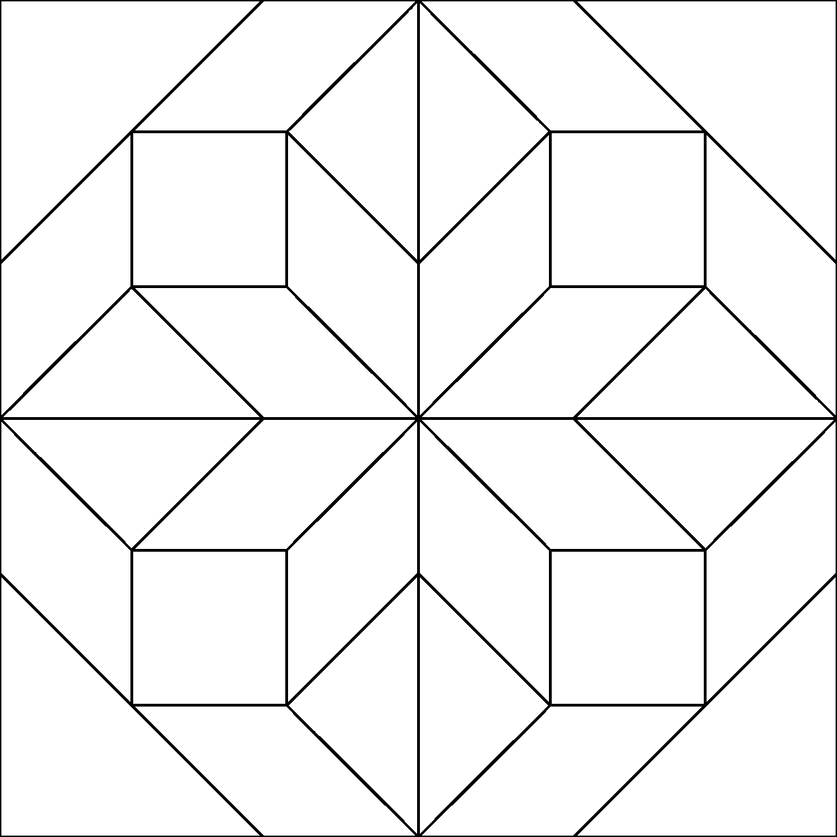 Pattern 5, Arkansas Cross Roads barn quilt pattern thumbnail